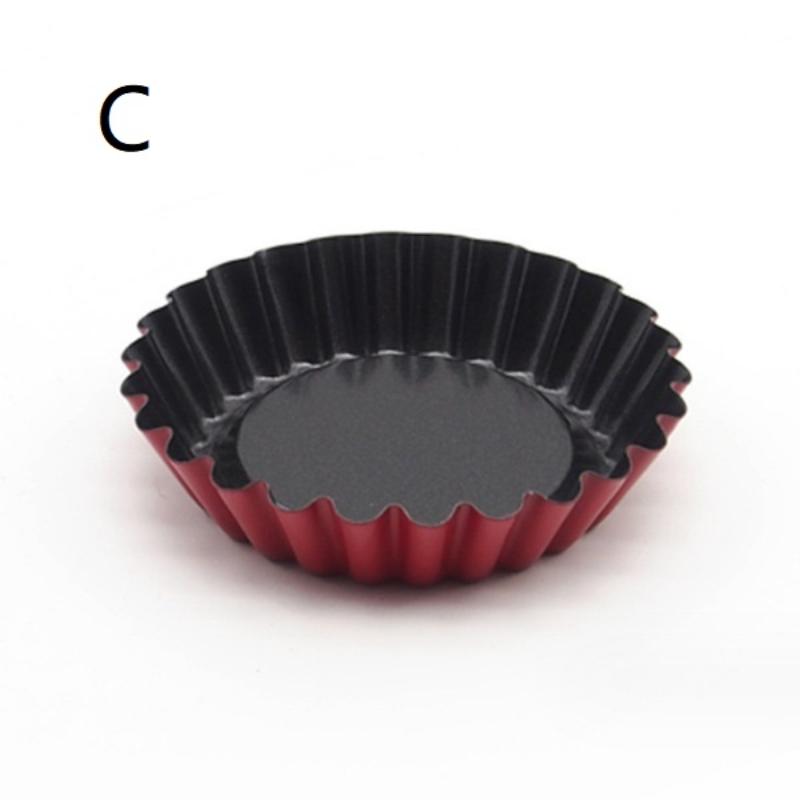 Muffin-Form Kohlenstoffstahl Eierkuchen-Formen Mini Antihaft-Kuchenform Wiederverwendbar Kreative Tartlet-Backform Pizzaform