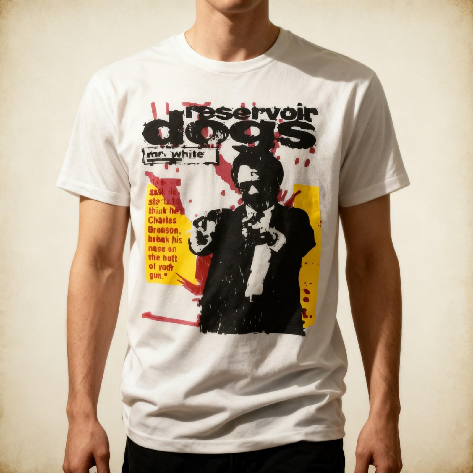 1992 MR. WHITE  RESERVOIR DOGS PROMO  RARE GRAPHIC WHITE Unisex T-Shirt M