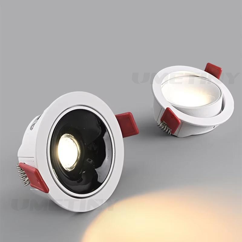 Ultra Thin Small Beam Angle Led Spotlights Spot Light Embedded 7W12W18W 24° Ceiling Foco For Home Picture Art Museum