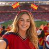 Diadema con Bandera Nacional para Partido de Fútbol, Aro para el Pelo de Animación de Equipo Nacional, Accesorio para el Cabello para el Día del Partido para Mujeres Hombres, Regalos para Aficionados al Fútbol