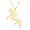 Kinitial Exquisite Fashion Necklace Horse Necklace, Minimalist Jewelry, Horse Lover Valentine's Day Birthday Gift