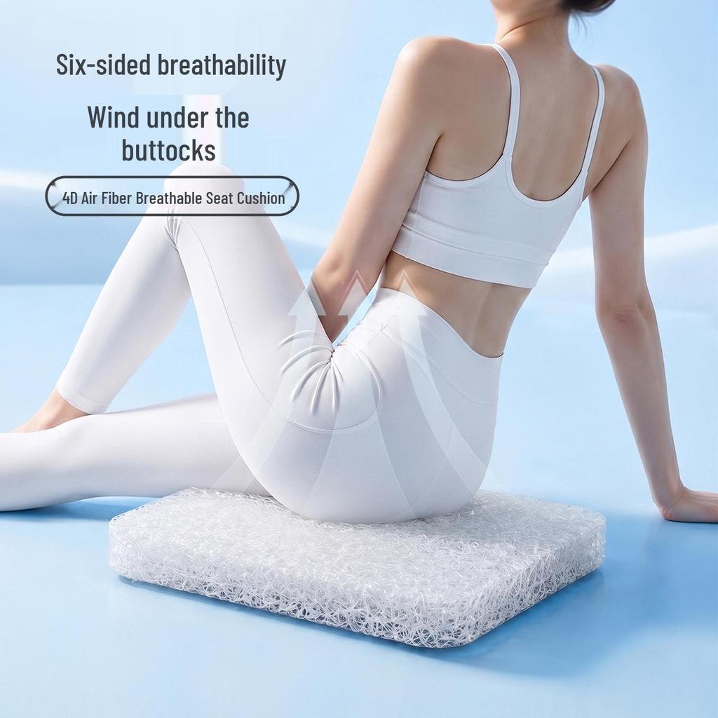 4D Breathable Summer Seat Cushion - Office, Car, Chair, Student, Cooling Pad