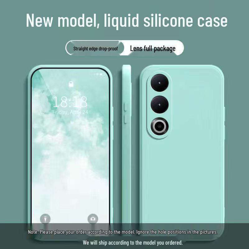 OnePlus Ace 3V Liquid Silicone Drop-proof Phone Case - Solid Color, Full Coverage, Skin-friendly, Simple Style