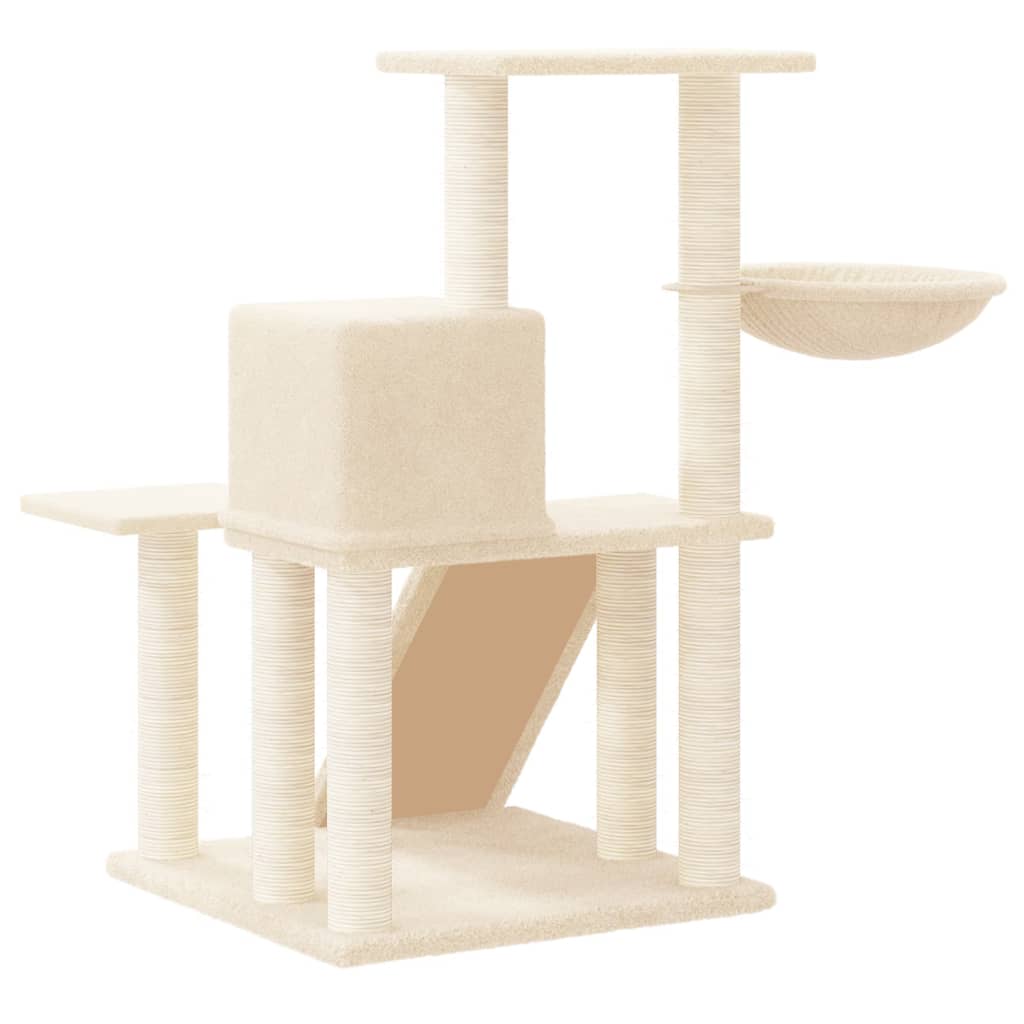 Scratching Post with Sisal Scratching Posts Cream 82 Cm