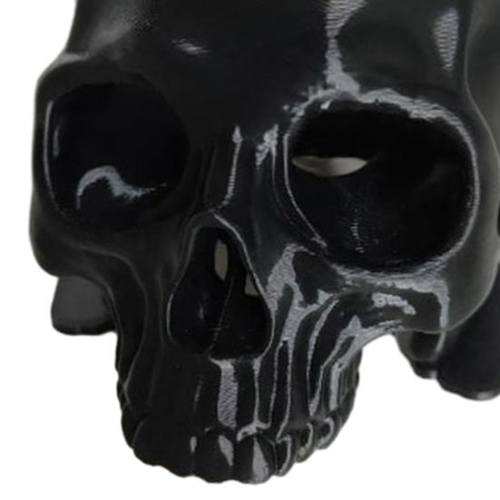 Black Skull Aquarium Hideout 3D Printed Spooky Skull Shrimp Hide Fish Tank Hideout Cave