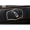 For BMW 3-Series E90 2005-2012 Silver Aluminum Headlight Button Frame Cover Trim