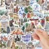 51 World Landmark Stickers for DIY Notebook & Luggage Decoration