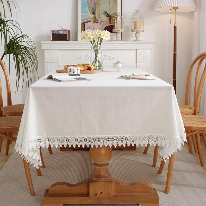 

Famous Style Lace Tablecloth Cotton Hollow White Embroidered Coffee Table Tablecloth Dining Table Cloth Wedding Decoration 60x60CM