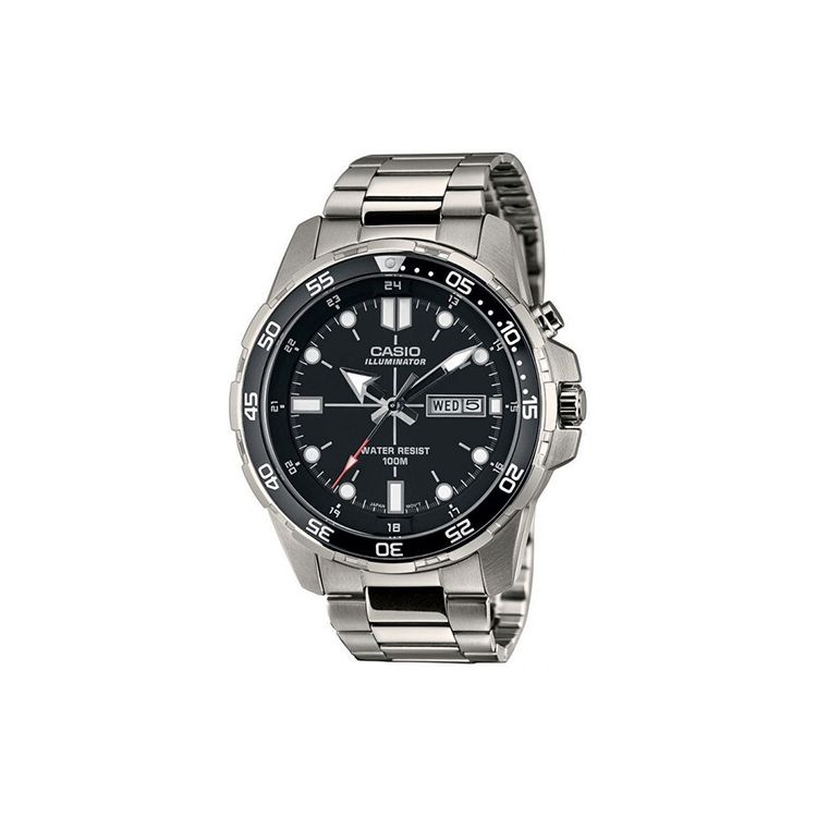 

Casio Youth Series Round Dial Three Hands Black Water Ghost Anti-Reverse Rotating Quartz Movement Stainless Steel Strap Men watches MTD-1079D-1A Black Dial