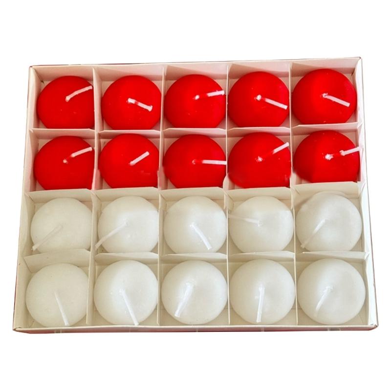 White Floating Candle, Unscented SoyWax Waterproof Tealights for Pool, Spa, Bathtub Decoration, 3.5-4 Hour Burn Time