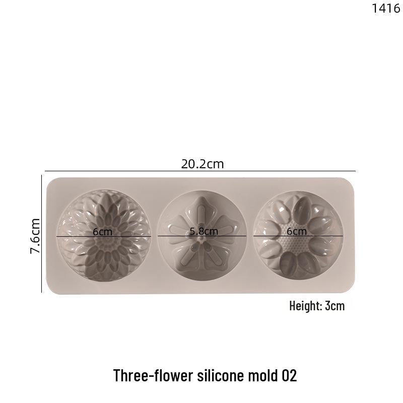 Poppy Flower Silicone Mold for Handmade Soap and Epoxy Crafts