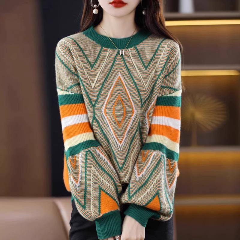 Women's High-End Slim Knit Sweater: Stylish Long-Sleeve Half Turtleneck Top for Autumn & Winter 2023