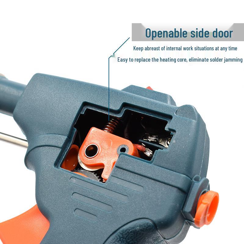 Electric Soldering Iron 60W: Internal/External Heating, Single-Handed, Semi-Automatic Solder Dispenser.
