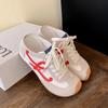 Cowhide Version~ Studiolee Ugly and Cute Breathable Color Matching Lazy Person with One Pedal To Increase the Height of the German Training Half