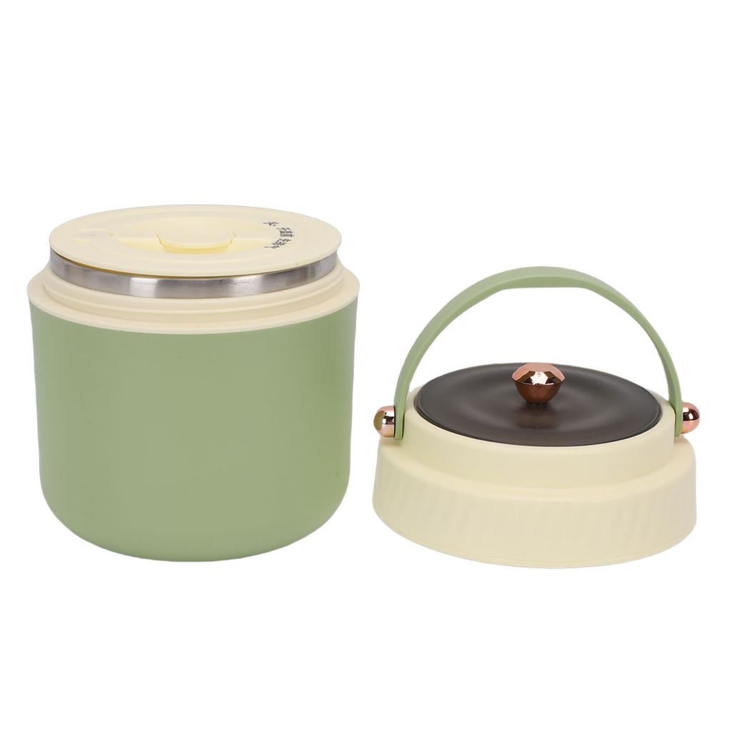 Pote Térmico para Alimentos com Isolamento a Vácuo Aço Inoxidável 304 Portátil Marmita Térmica com Hashi e Colher para Adultos