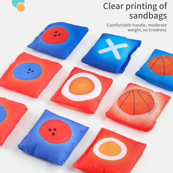 Zestaw do gry w rzut woreczkami do 6 otworów z woreczkami do