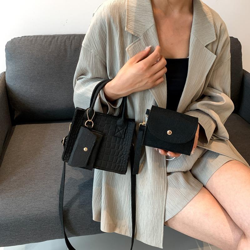 Simple Handbag Bag Women's Summer New Fashion Trend Shoulder Bag Casual Commuter Messenger Bag Small Square Bag