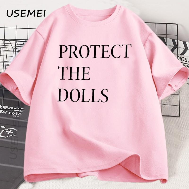 Protect The Dolls T Shirt Men Women Print Cotton Tshirt Pride Human Rights T-shirt Loose Short Sleeve Comfortable Round Neck