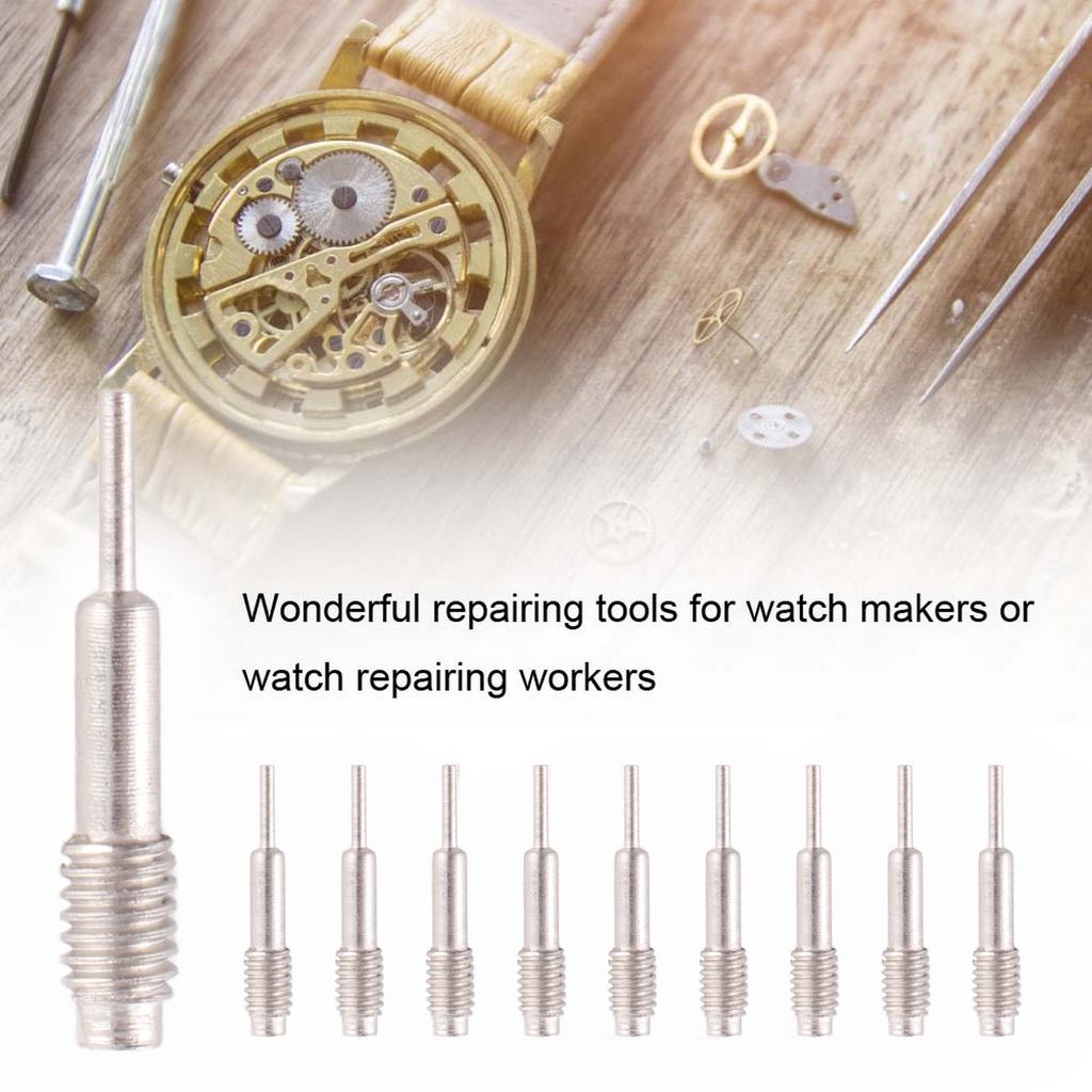 10pcs Watch Strap Adjuster Needle Watch Band Link Pin Remover Tool (Silver)
