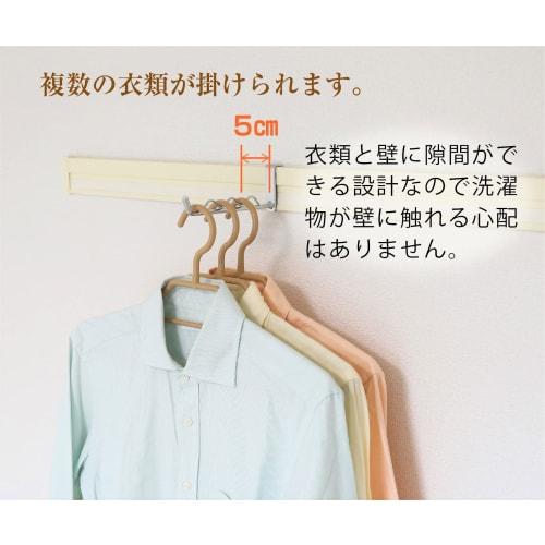 Set of 2 Nageshi Rail Hooks, Hooks for Nageshi Rails, Laundry Drying, Clothes Hanging, Made In Tsubame-Sanjo