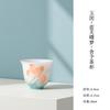 2pc/lot Hand-painted Hibiscus Flower Teacup Traditional Tea Bowl Mug Tea-tasting Smelling Cup Jianzhan Master Cups Tea Set 55ml