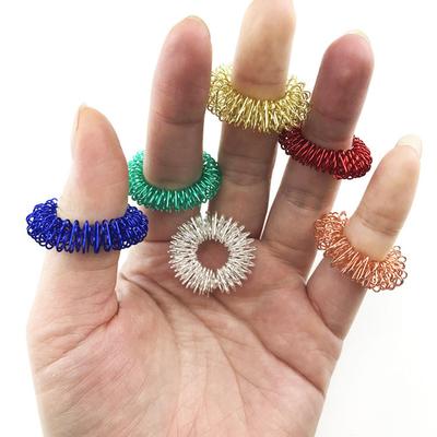 5 Pcs Finger Massager Ring Acupressure Figure Massager Relax Finger Hand Care Tool