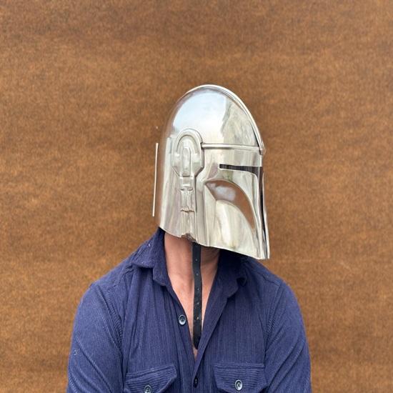 Beskar Steel Helmet Armor Cosplay Vysoce kvalitní replika rekvizity Star Wars