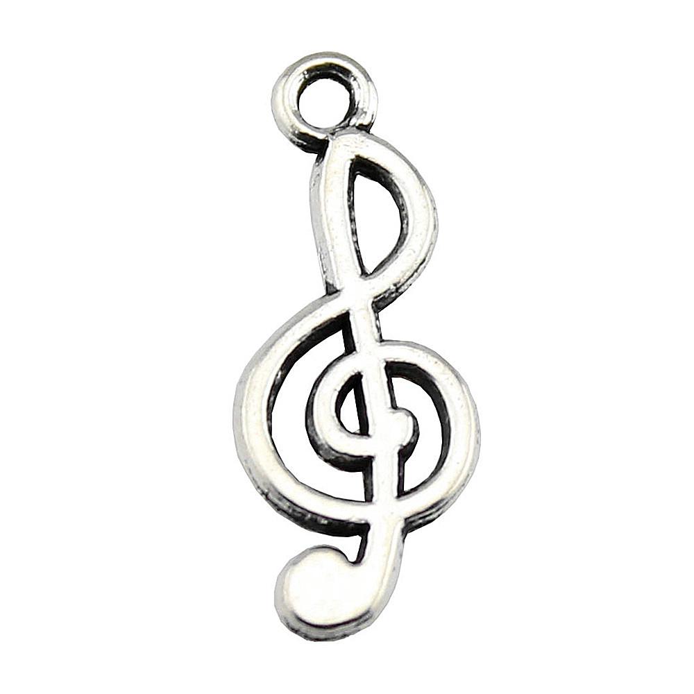 Jewelry Crafts Music Note Charms Alloy Pendants For Concert Collector