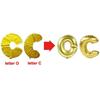 Elegant Gold Silver 16" Foil Letter Number Balloons For Birthday Party Decor