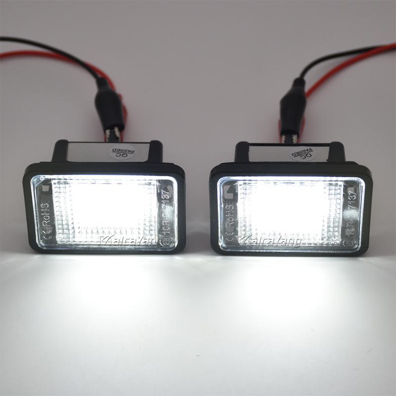 2 Pieces LED Number License Plate Light Lamp For Mercedes-Benz GL ML GLK GLA GLC GLE Class W176 W166 X156 X166 X204 X205 R172