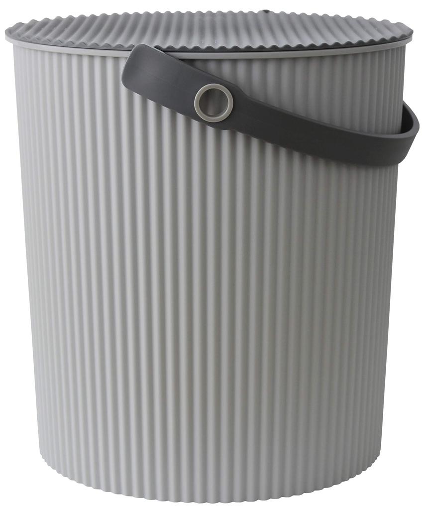 Yawata Kasei Omnioutil Natural Luxe 20L Bucket with Lid, Luxe Gray, LL, Made in Japan (Product Code: 234890)