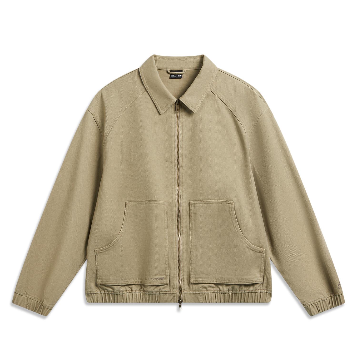 Li Ning Модная Минималистичная Куртка-Поло Свободного Кроя Унисекс Куртки AJDW179-2 S