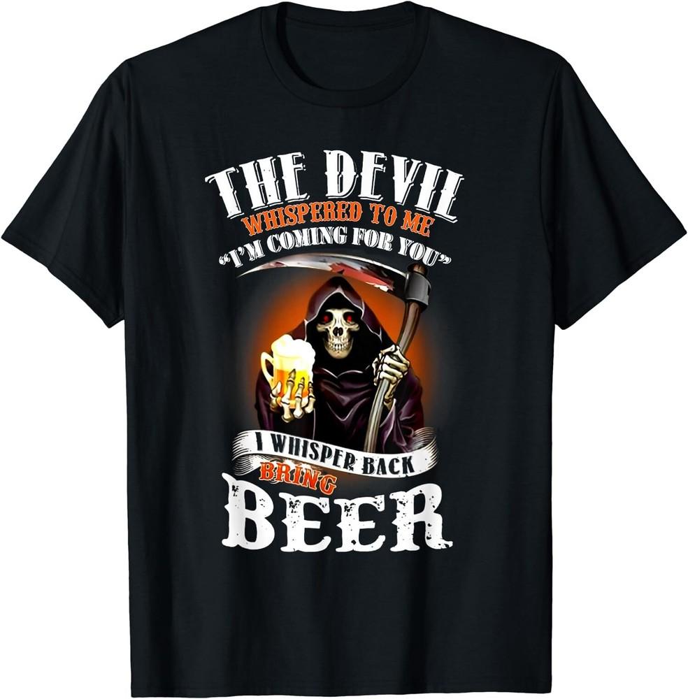 NEW LIMITED The Devil Whispered To Me I;m Coming For You I Whisper Back TShirt Unisex T-Shirt