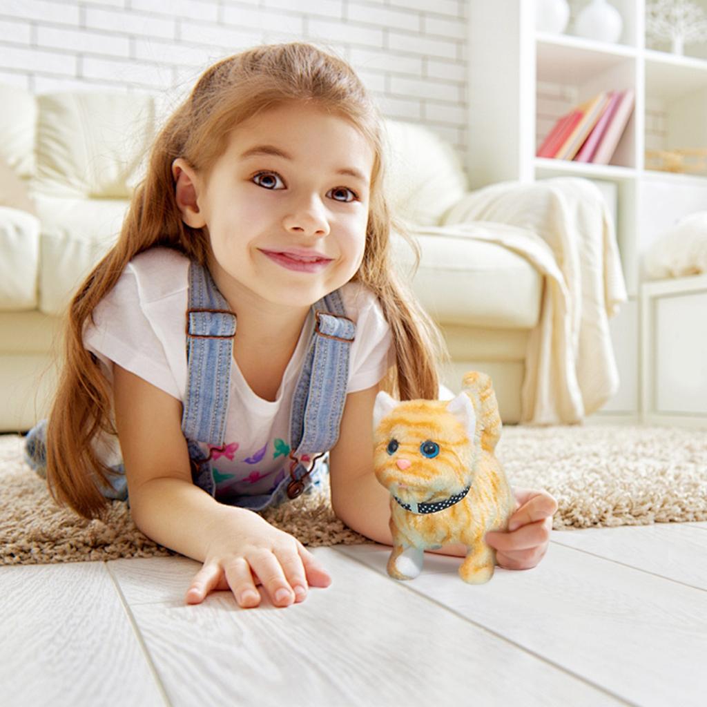 Robotic , My Simulated Pet Robot Cat, Interactive Companion, Realistic Stuffed Pet, Barking, Tail Wagging