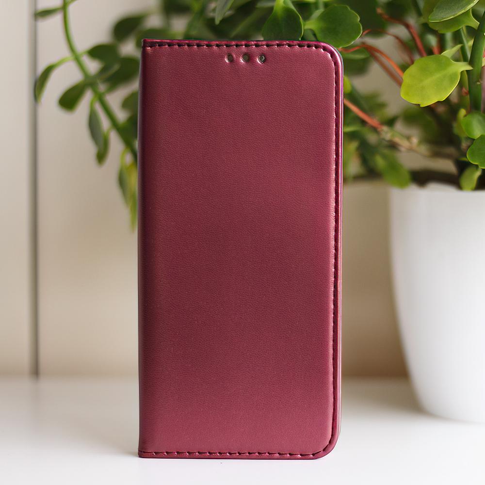 Etui Smart Magnetic Do Honor 600 / 600 Pro Burgundowe