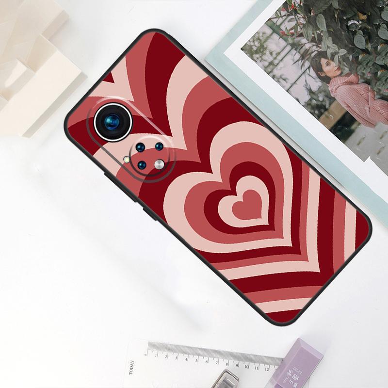Latte Love Tunnel Brown Heart For Honor Magic 7 Lite 5 6 8 Pro Case For Honor 200 400 90 70 50 Win RT X8c X8b X9b X9c X9d