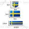 1Pcs Aluminum Sweden Flag National Flag Emblem Sticker Car Trunk Badge Fender Body Decal For Volvo XC40 XC60 XC90 C30 V40 V60