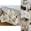 Adorable Korean Cartoon Print Shoulder Bag Stylish Japanese Student Tote Bag