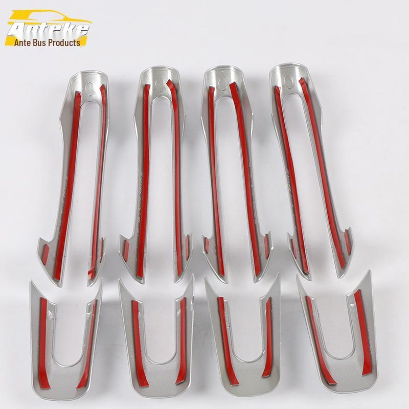 Compatible with 16 Models: Discovery Freelander Door Handle Bright Strip & Armrest Handle Sticker