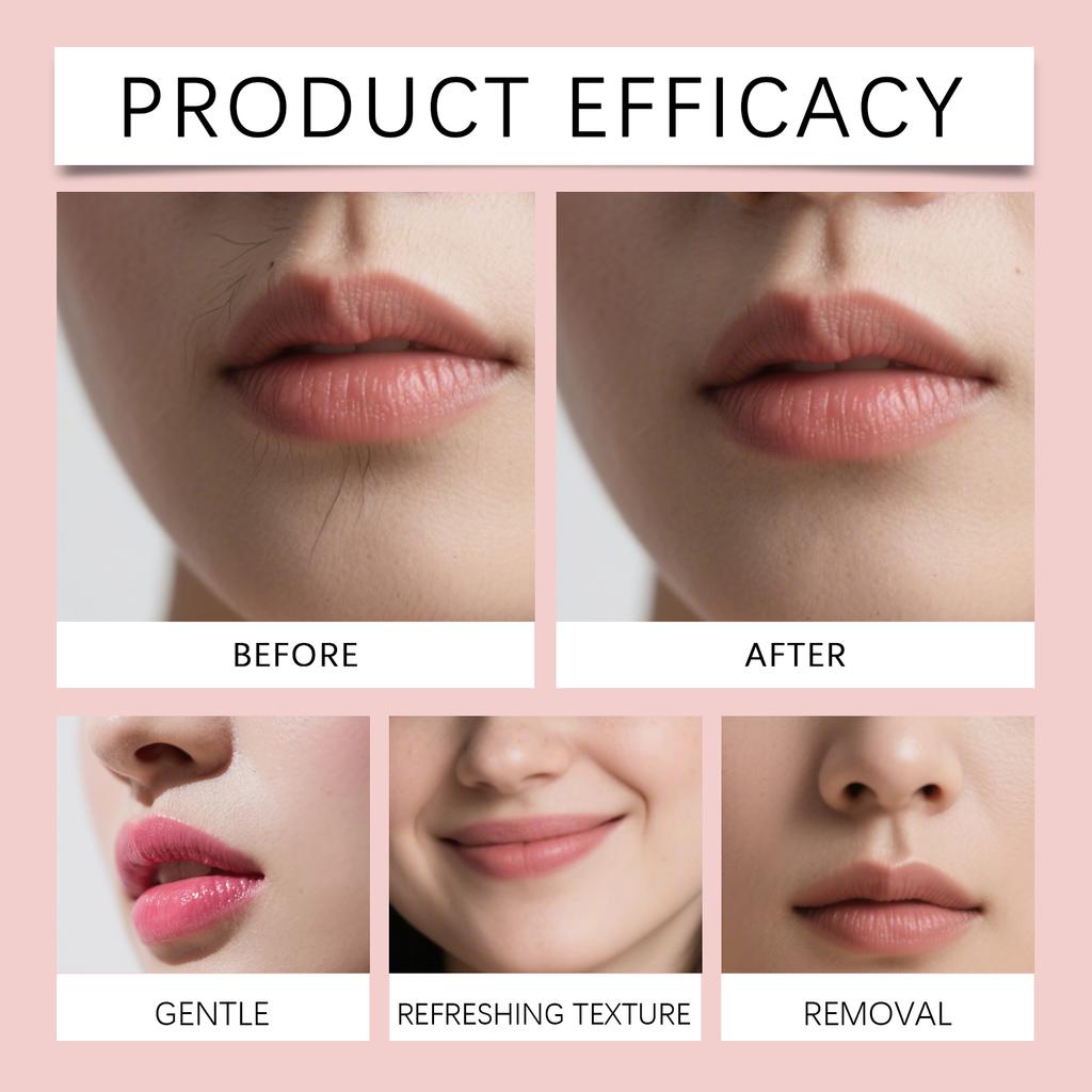 Softening Hair Removal Suit, Gentle Lip Hair Removal, Acial Hair Removal, Facial Hair Removal  Soothing And Gentle