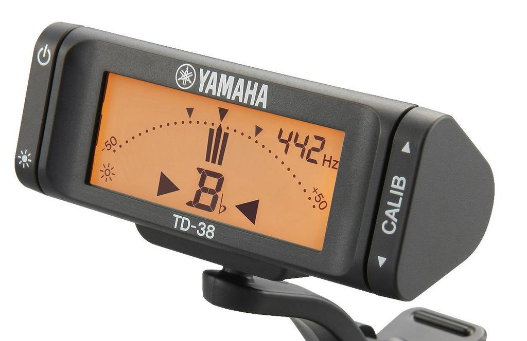 YAMAHA YAMAHA and lightweight tuner display and operability Display screen orientation can be adjusted freely TD-38L Ultra-compact clip-on B-flat