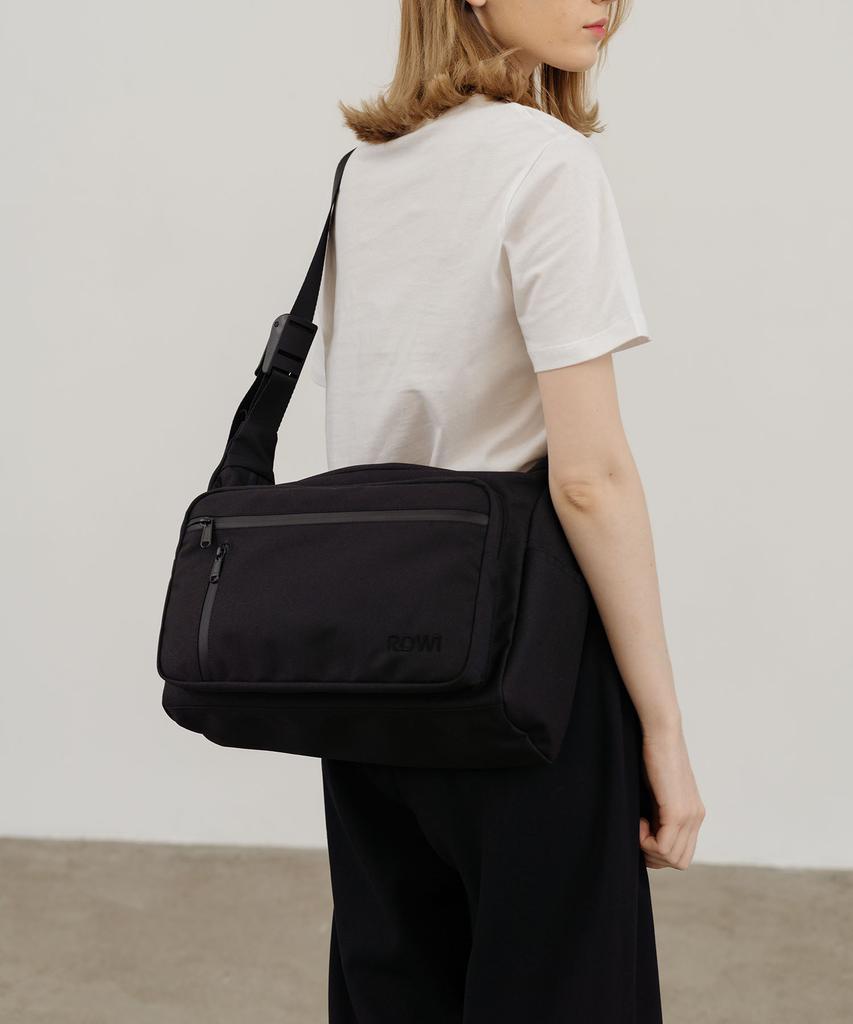 Rowi Unisex Pocket Messenger Bag Cordura Material