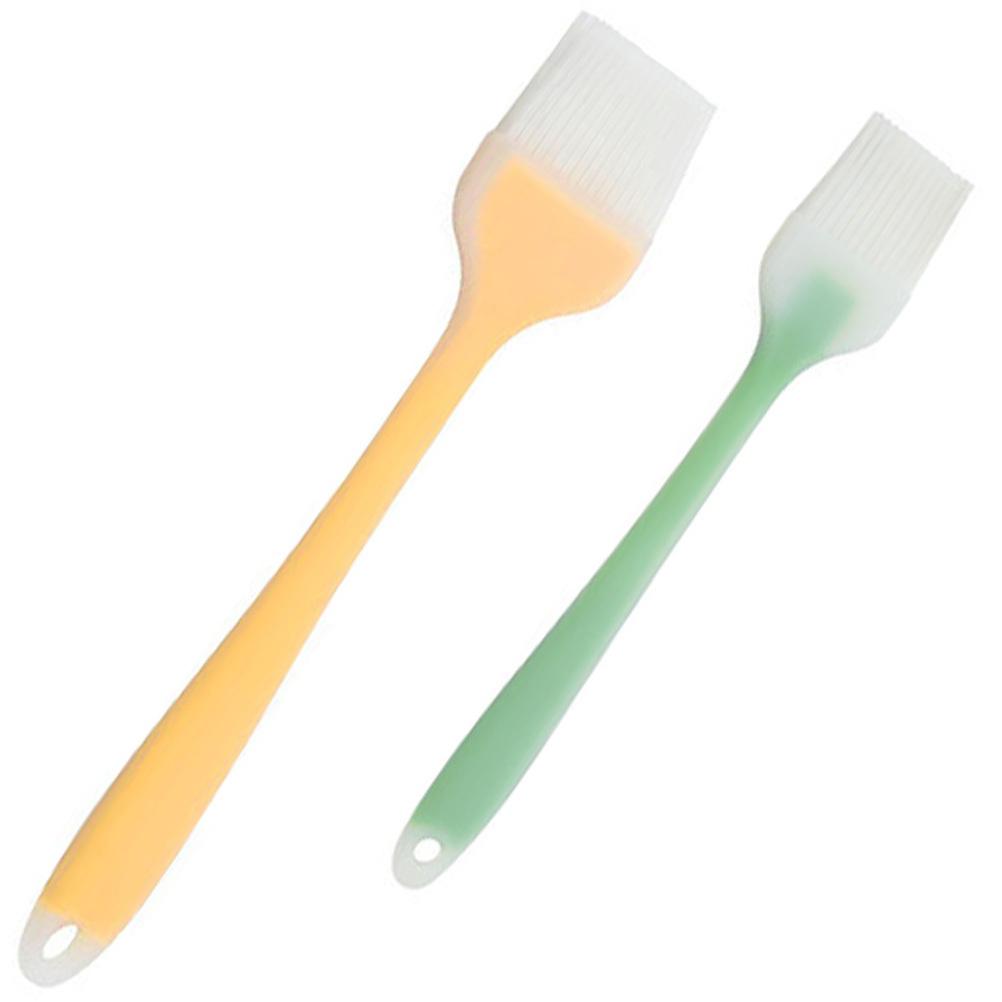 2Pcs Basting Brush Silicone Bbq Grilling Baking Sauce Oil Portable Easy Clean Kitchen Tool Basting Brush