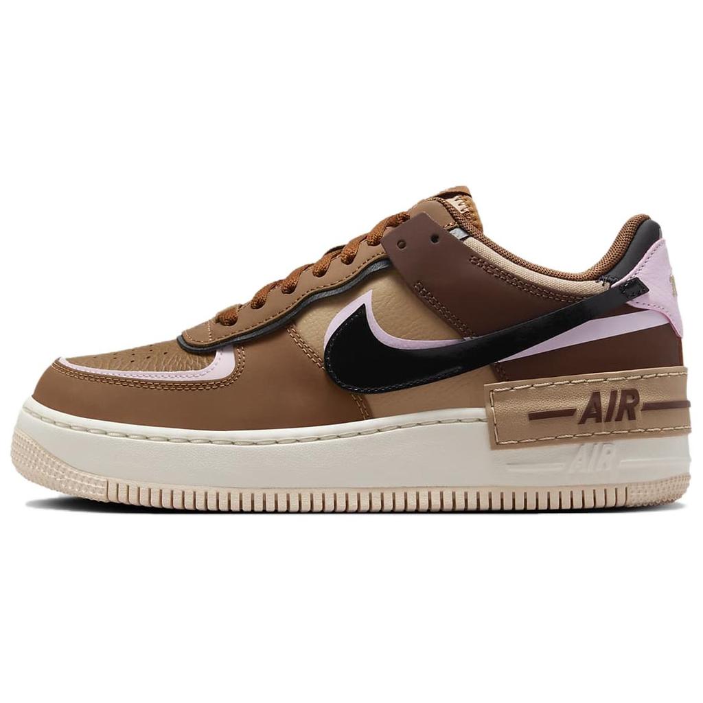 Nike Dámské tenisky Air Force 1 Low Shadow Light British Tan Pink Foam DZ1847-200