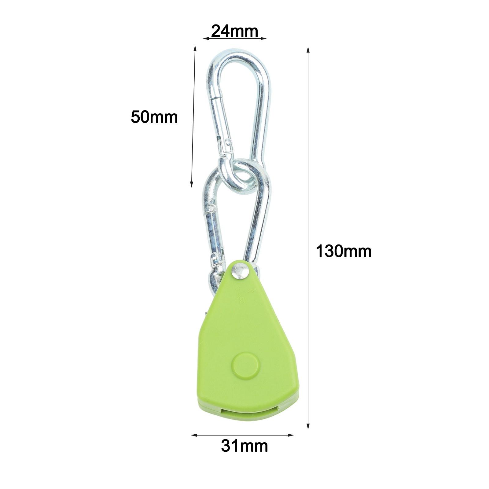 

Anti-lock Feature Camping Tent Pulley Heavy-duty Ratchet S-Green