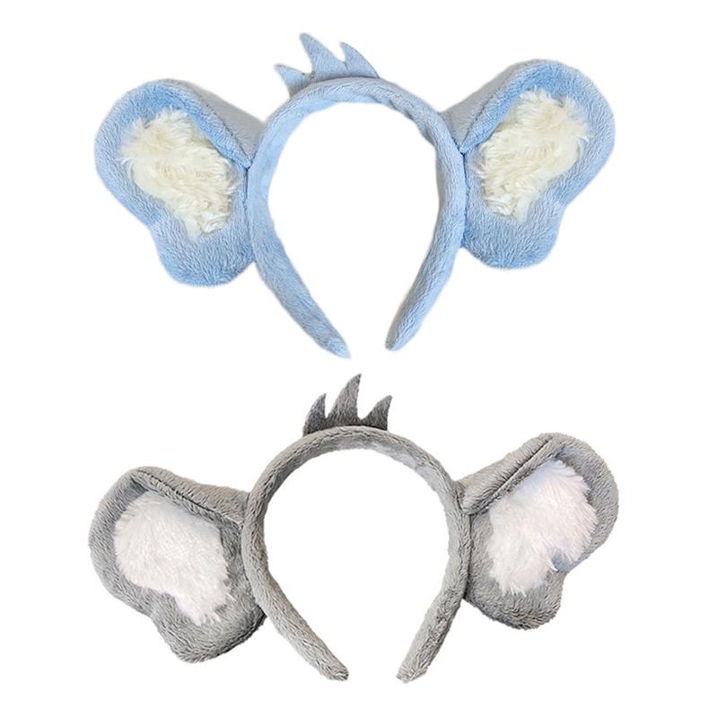 Plush Hair Hoop Fluffy Koala Ears Theme Party Performance Headdress Washing Face Headband Cosplay Hair Accessories