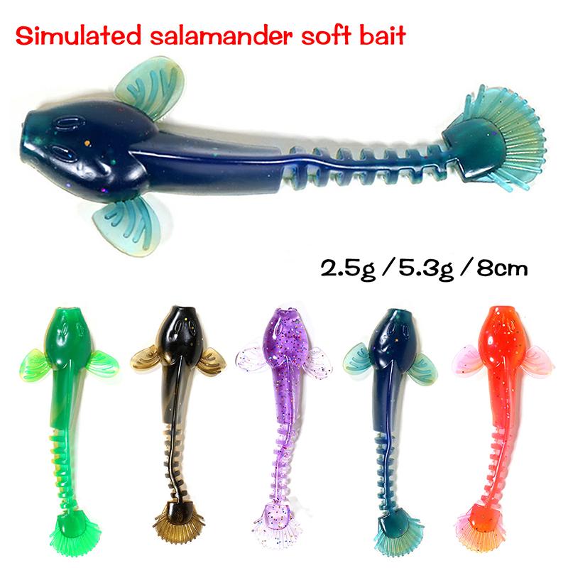 1 Pcs Soft Fishing Lure 2.5G6.5Cm/5.3G9Cmbright Color Swimbait Worm Lure For Fishing Bait