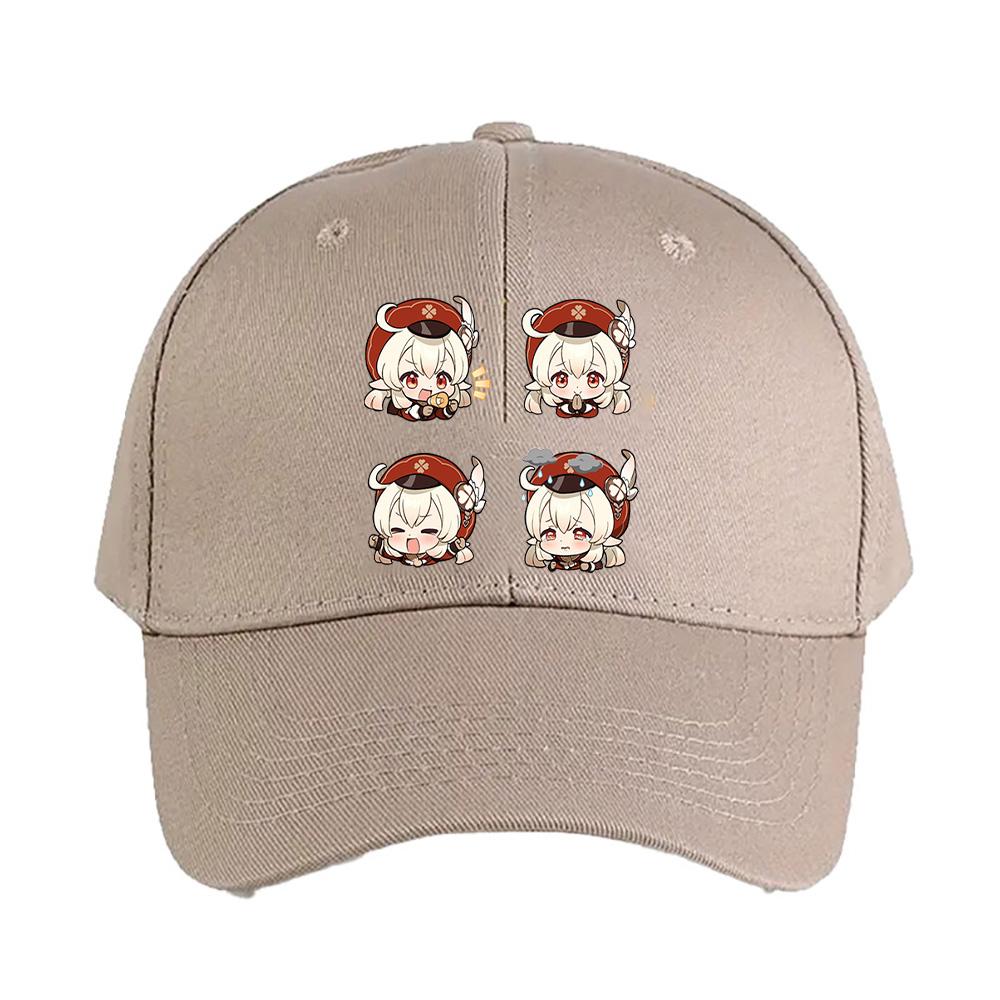 Chibi Klee Genshin Impact Cap Summer Woman Man Adult Casual Fashion Casual Adjustable Fishing Hat Sun Hat