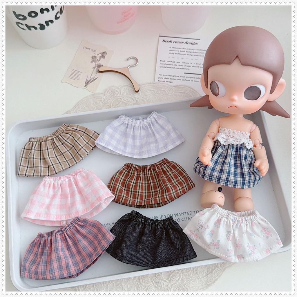 10-15Cm Cute Mini Idol Doll Clothes Cartoon White Bunny Skirt Diy Dress Up Plush Doll Accessories Girls Fans Collection Gifts