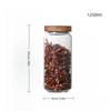 1Pcs Wood Lid Orgnizer Glass Airtight Canister Kitchen Storage Bottles Jar Sealed Food Container Ginger Cereal Dispenser